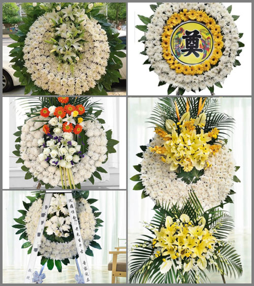 山东青岛莱西市夏格庄镇树兰庄村花圈速递